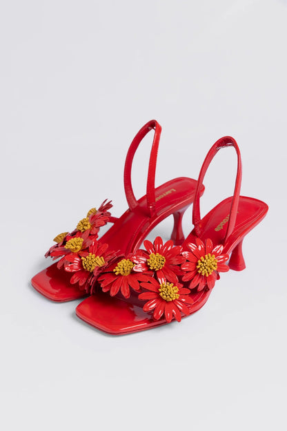 Fiore Sandal Scarlet Patent Leather