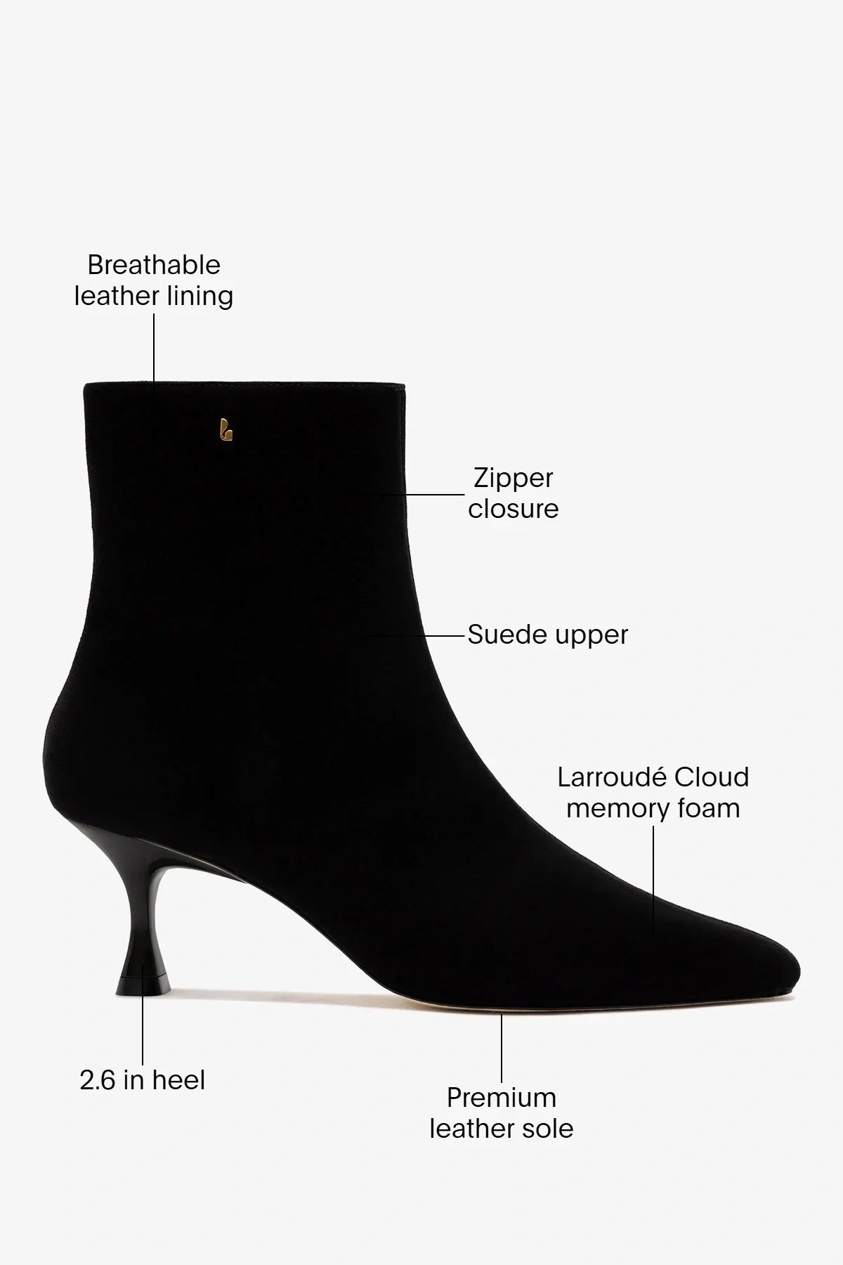 Ines Boot Black Suede