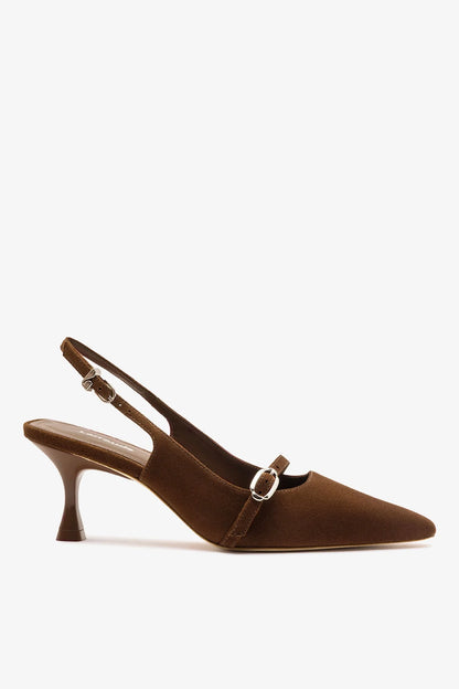 Ines Pump Burnt Umber Suede