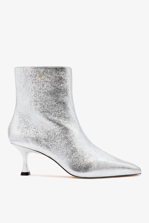 Ines Boot Silver Leather