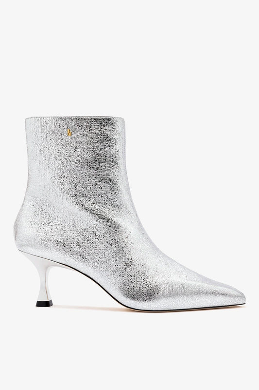 Ines Boot Silver Leather