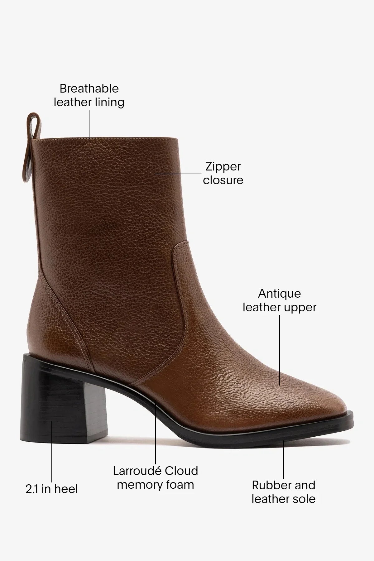Mini Ricky Boot Burnt Umber Leather