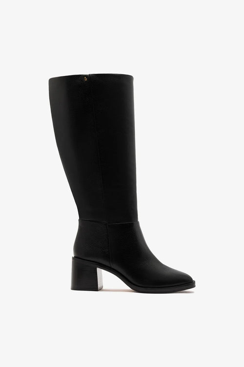 Ricky Wide Boot Black Leather