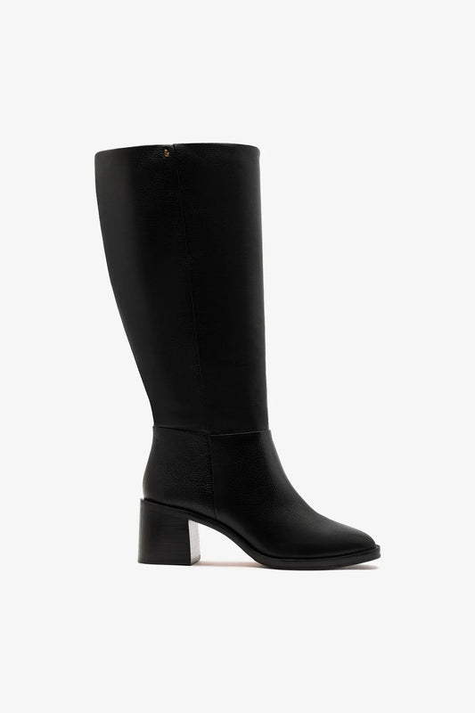 Ricky Wide Boot Black Leather