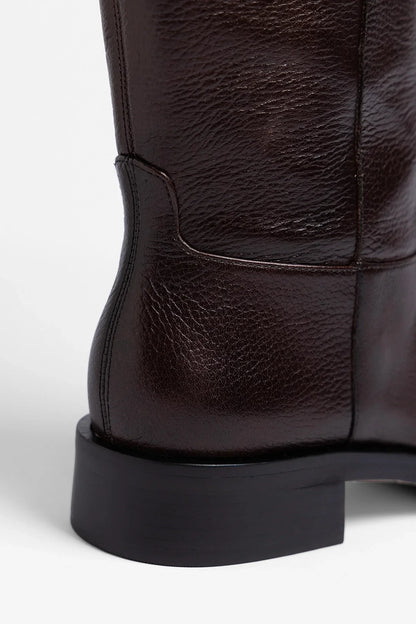 Anne Wide Brown Leather