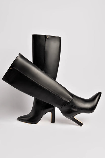 Cindy Hi Boot In Black Leather