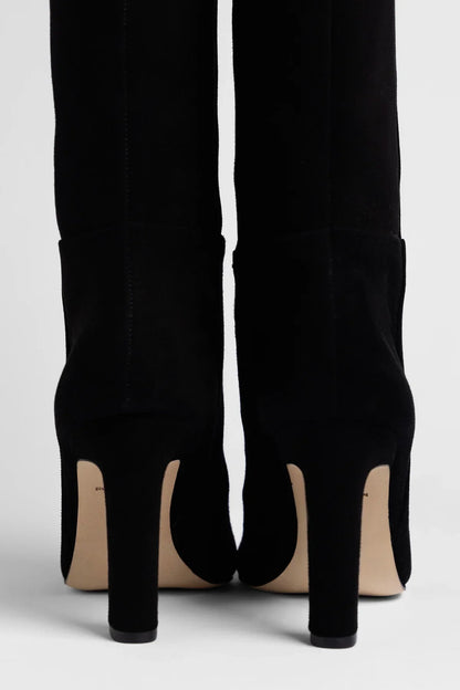 Cindy Hi Boot Black Suede