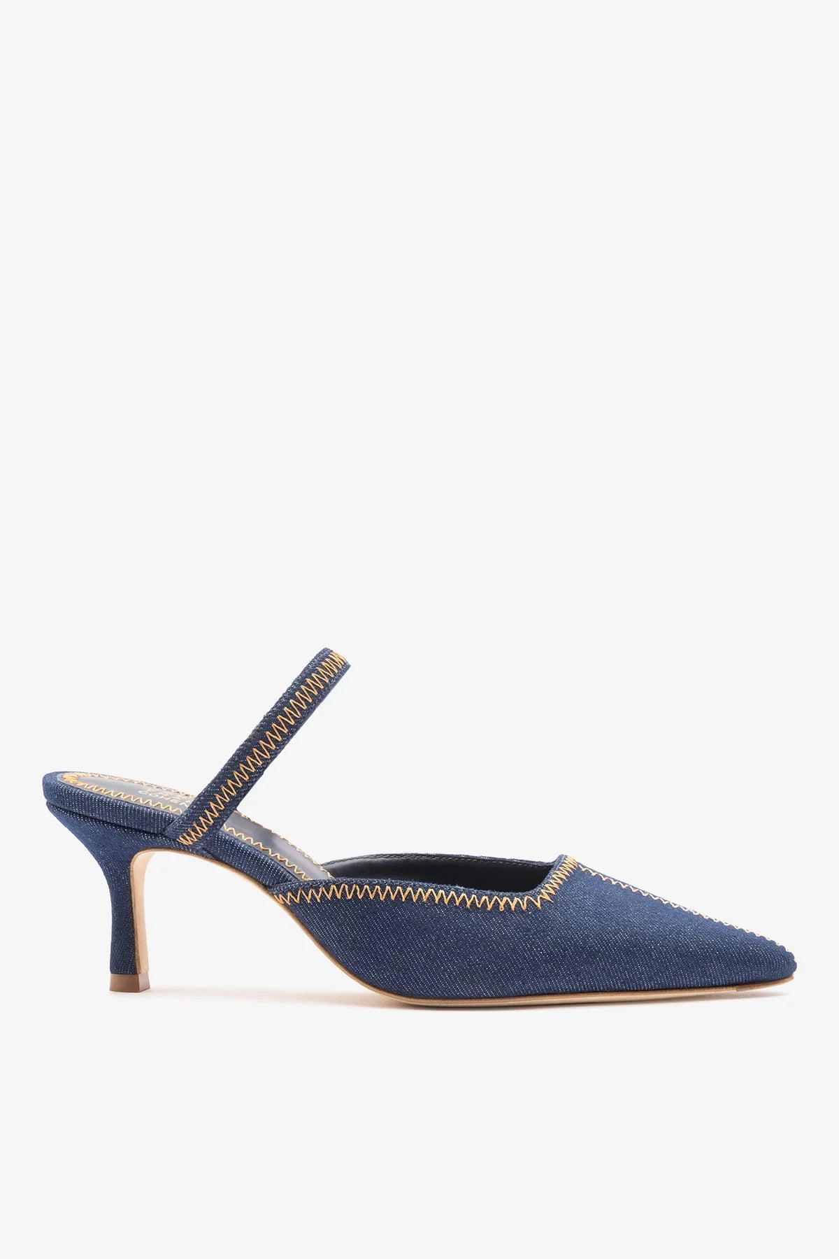 Jonathan Cohen by L.: Zig Zag Pump Blue Denim