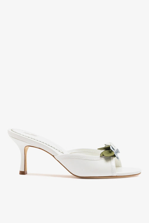 Juliette Mule White Leather