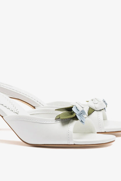 Juliette Mule White Leather