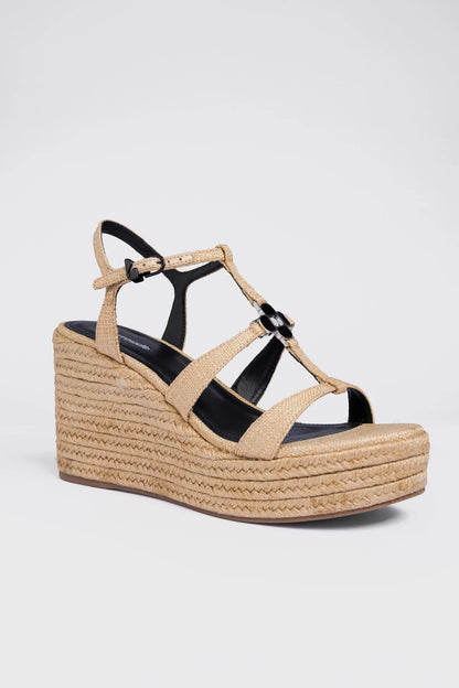 Hana Espadrille Sandal Beige Raffia