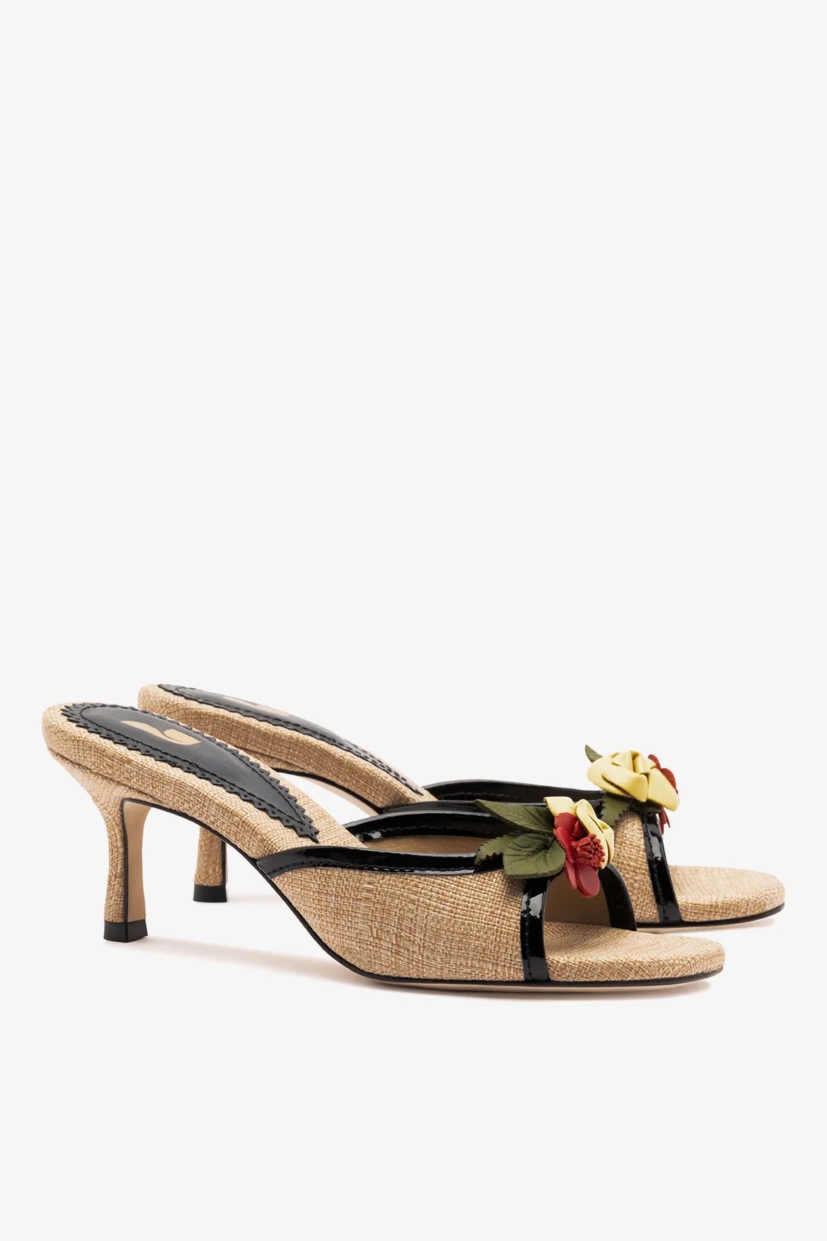 Juliette Mule Beige Raffia