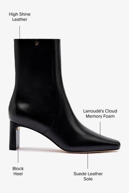 Alexis Bootie In Black Leather