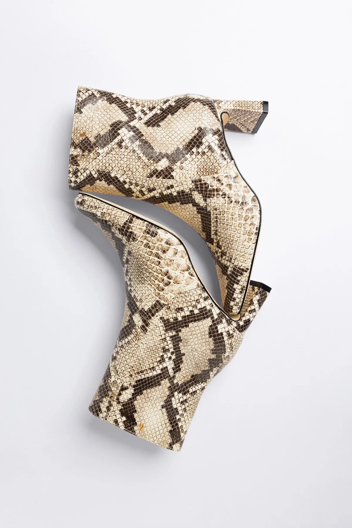 Alexis Boot Neutral Snake Leather