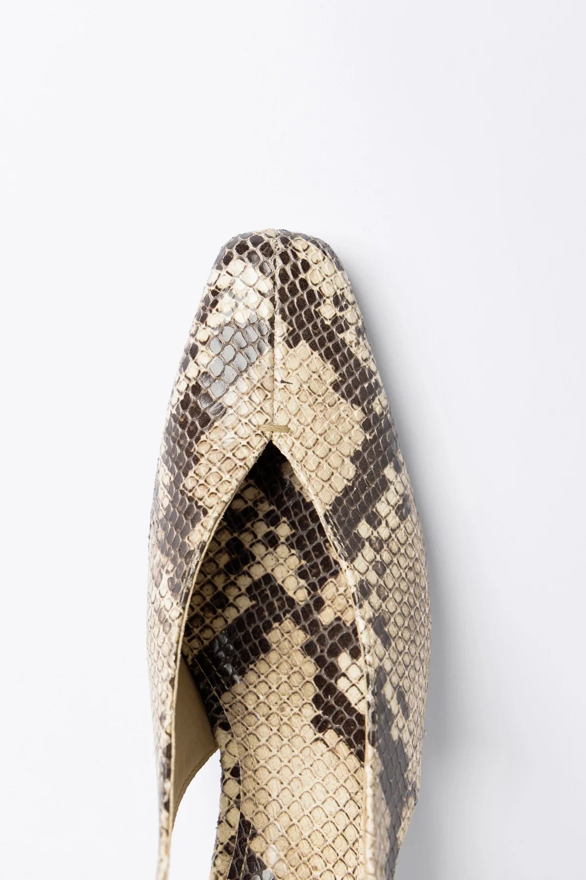 Katie Pump Neutral Snake Leather