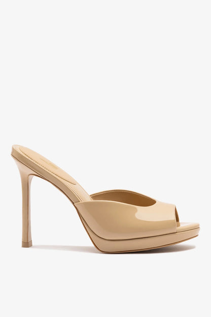 Jasmine Platform Mule Sand Patent Leather