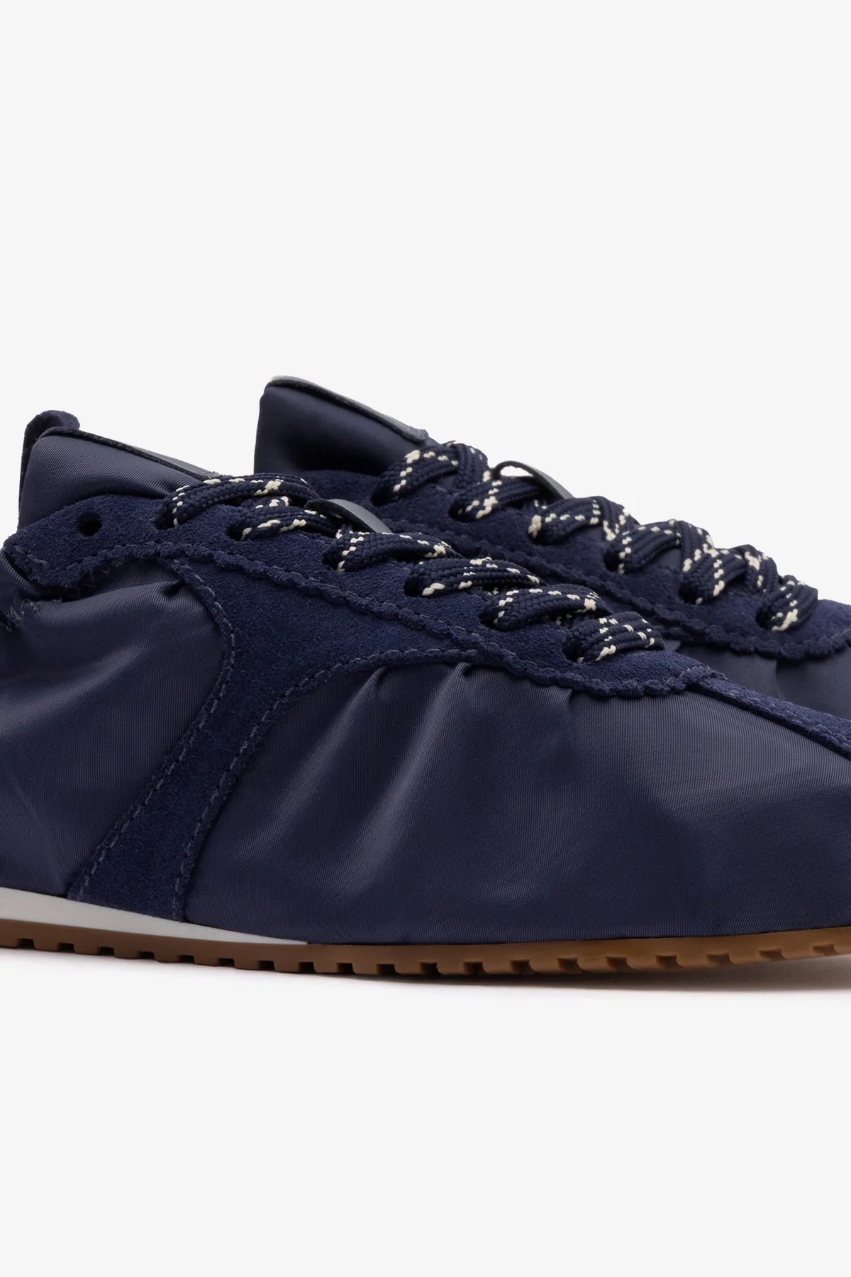 Stella Lite Sneaker In Navy Nylon and Suede