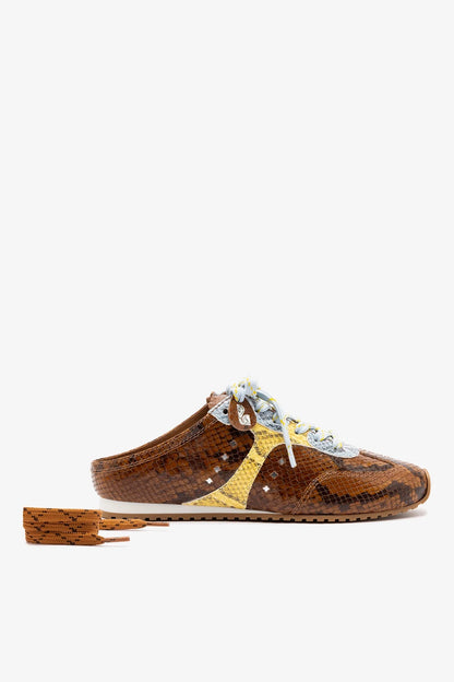 Stella Mule In Python Printed Leather