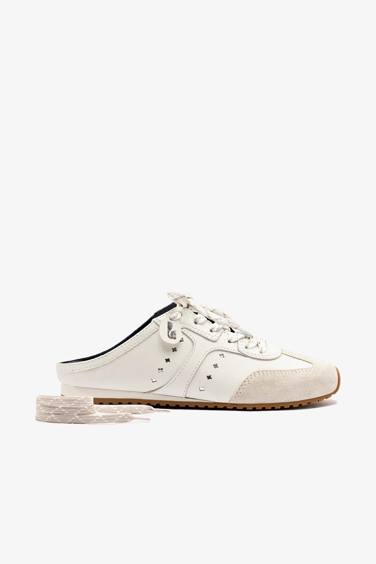 Stella Mule In Grey Suede