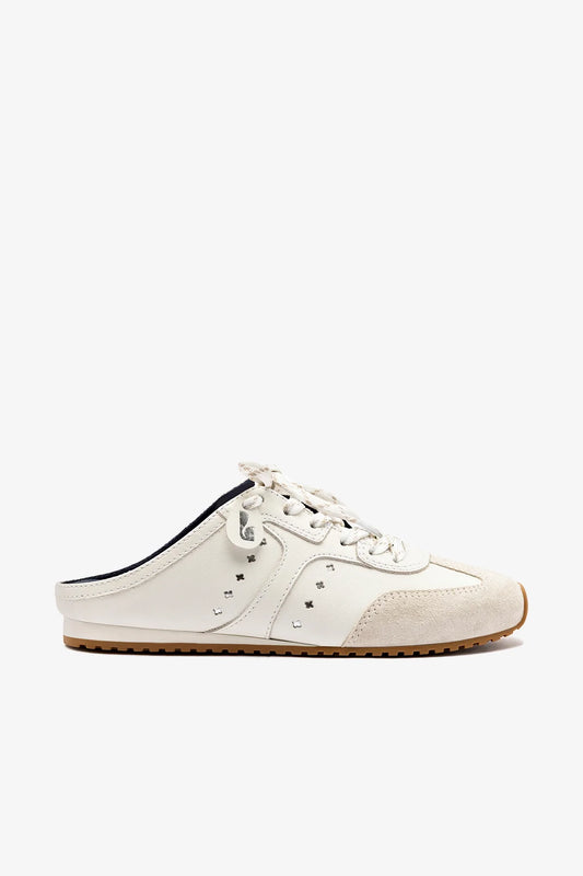 Stella Mule In Grey Suede