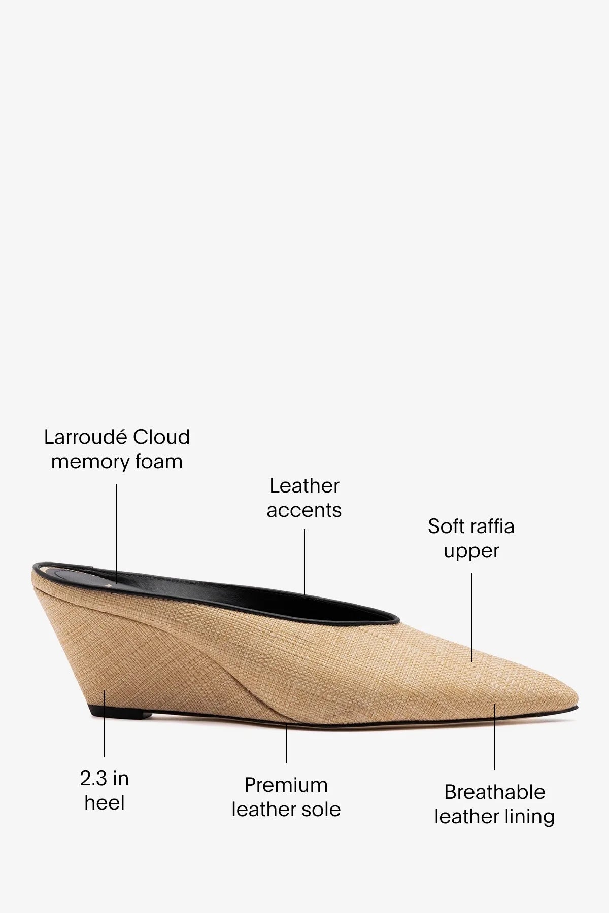 Loulou Mule Beige Raffia