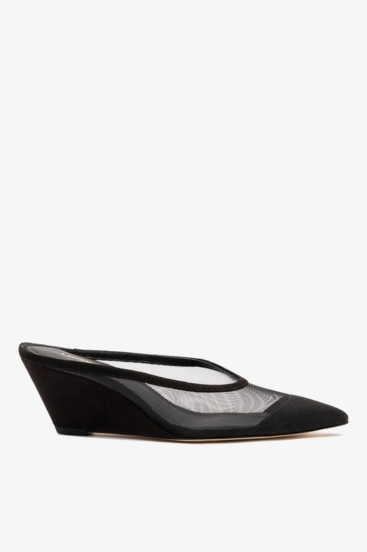 Loulou Mesh Mule Black
