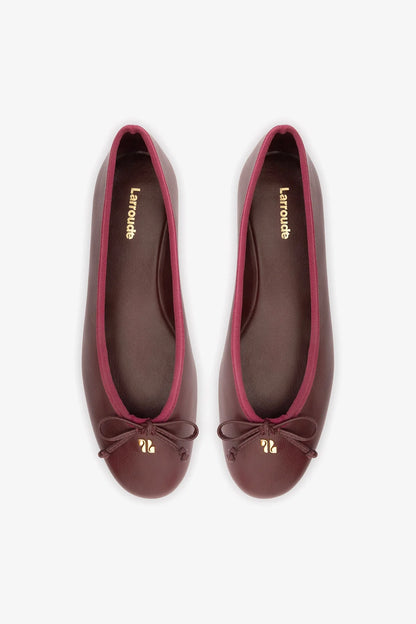 Pavlova Ballet Flat In Burgundy Leather
