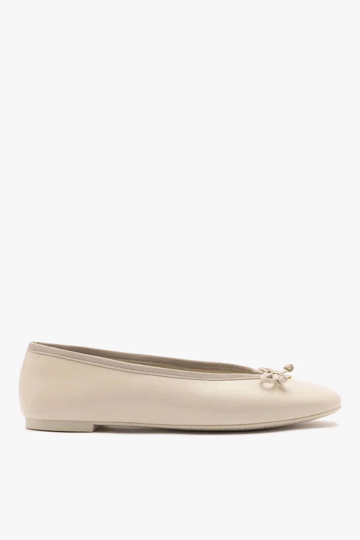 Pavlova Ballet Flat In Mushroom Grey Leather