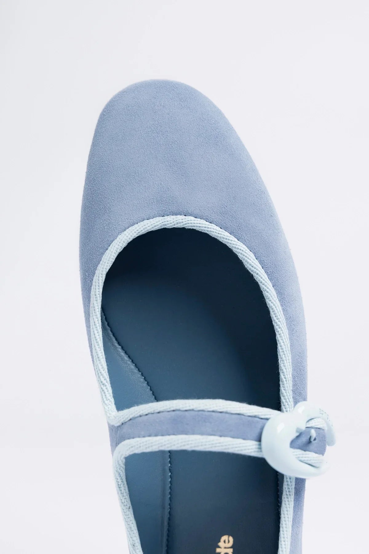 Verona Ballet Flat Niagara Blue Suede