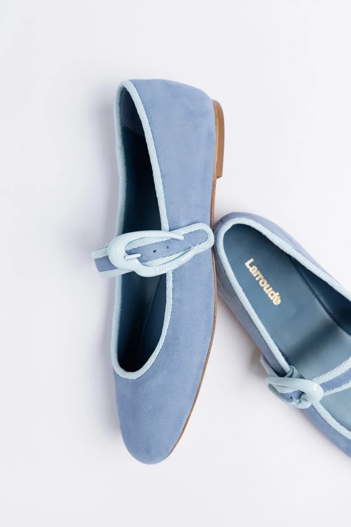 Verona Ballet Flat Niagara Blue Suede