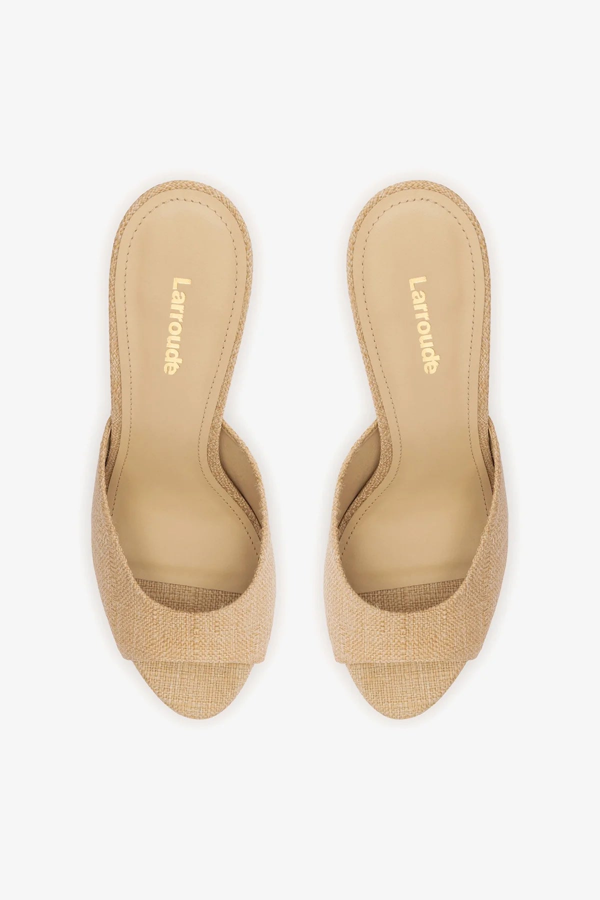 Jasmine Hi Mule Beige Raffia
