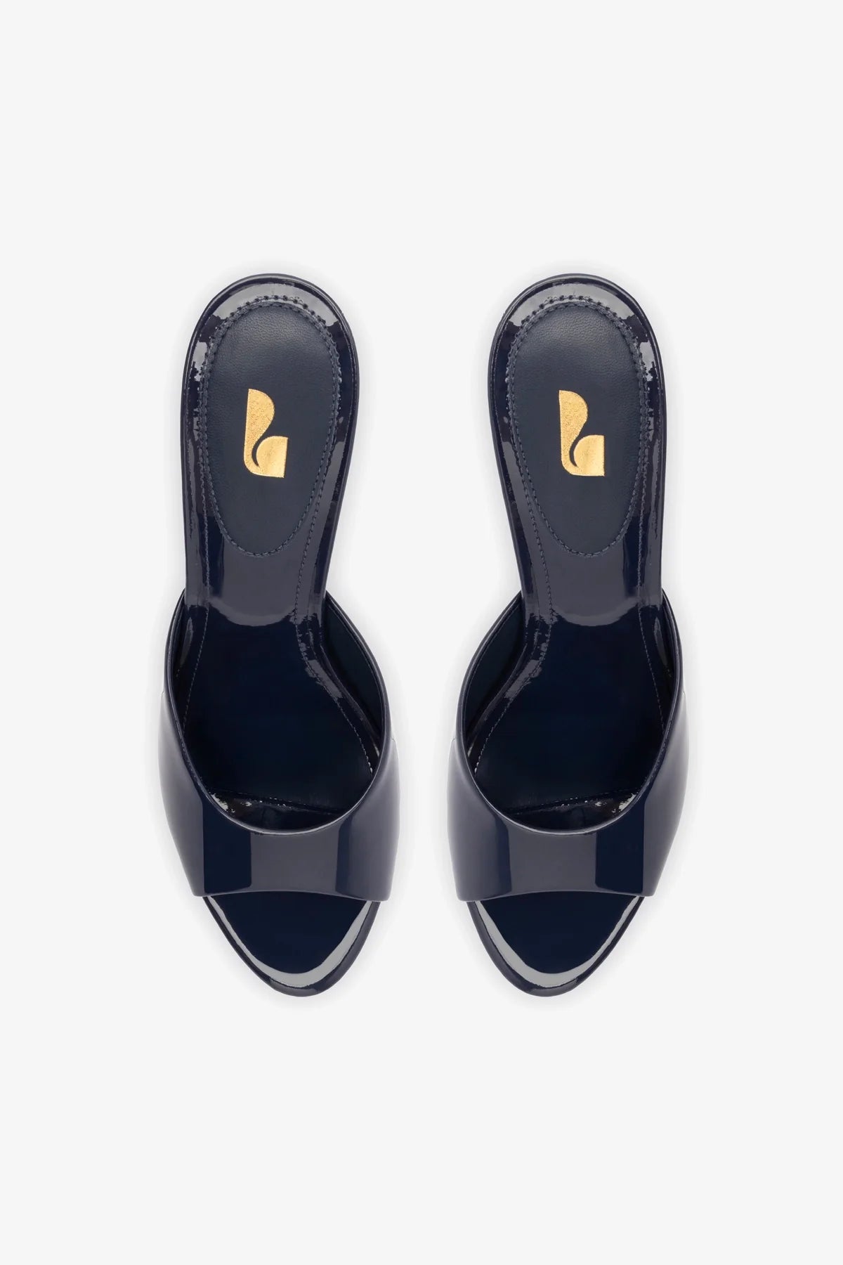 Jasmine Hi Mule In Navy Leather