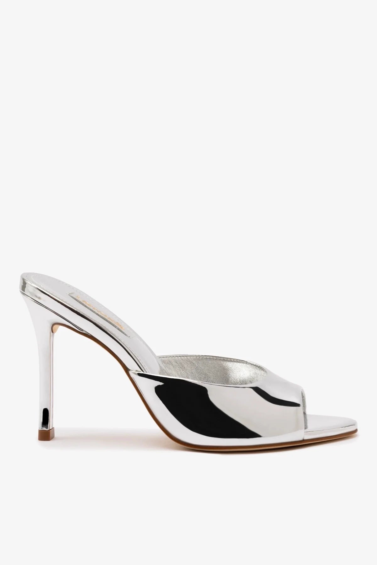 Jasmine Hi Mule In Silver Specchio