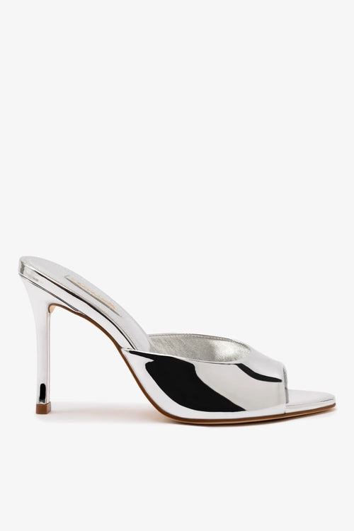 Jasmine Hi Mule In Silver Specchio