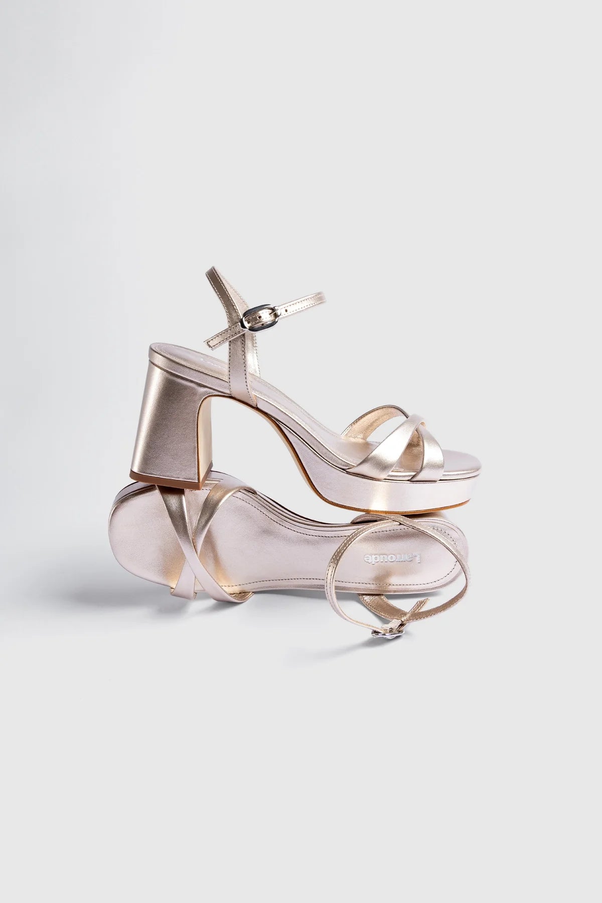 Bianca Low Sandal Champagne Leather