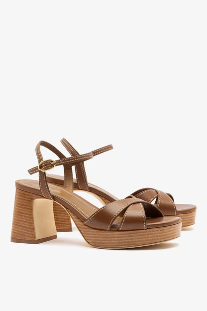 Bianca Low Sandal Caramel Leather
