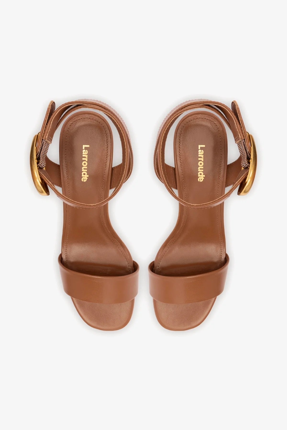 Dolly Verona Low Sandal In Caramel Leather