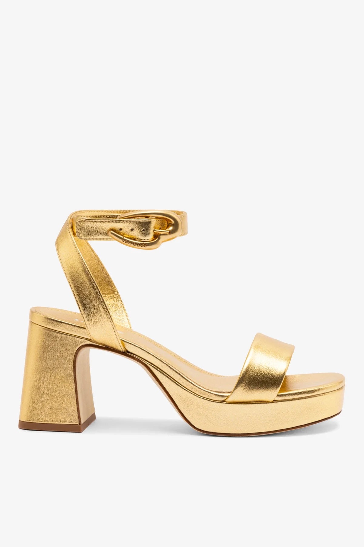 Dolly Verona Low Sandal In Gold Metallic Leather