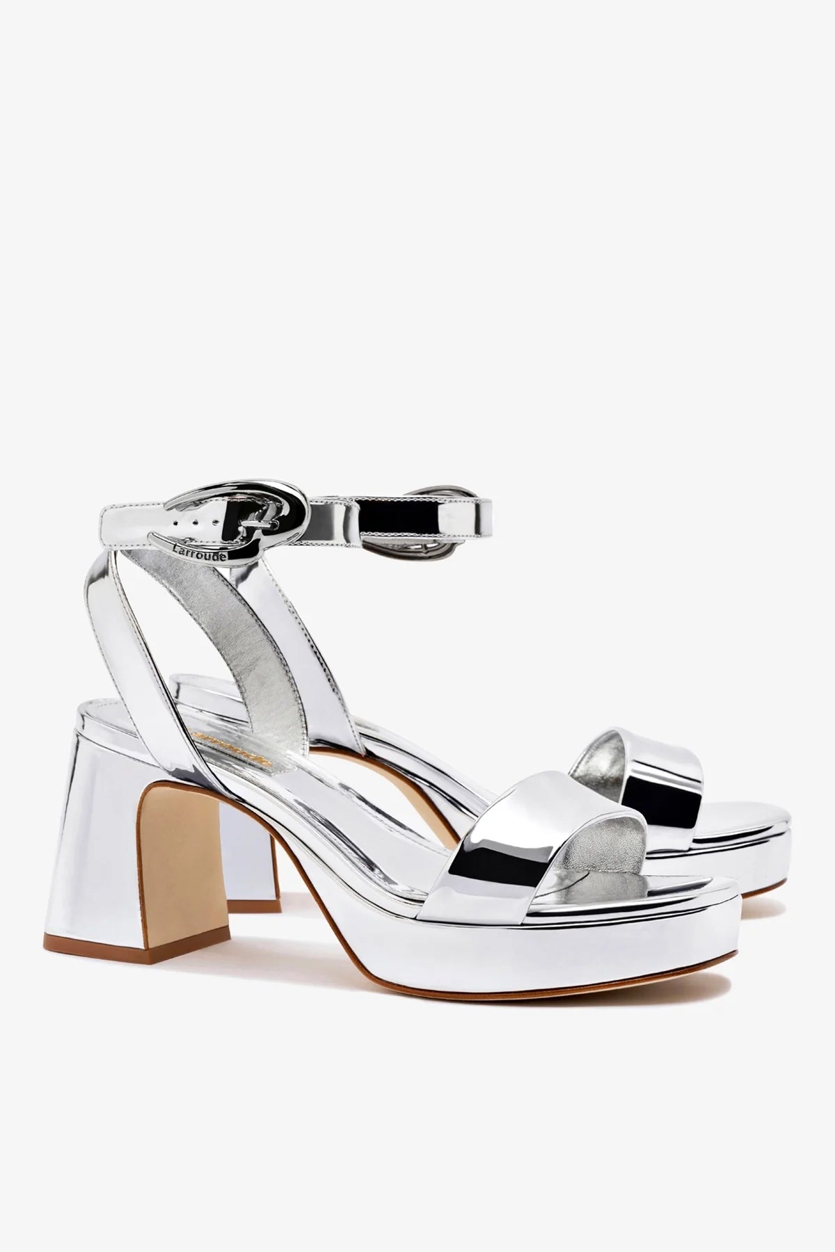 Dolly Verona Low Sandal In Silver Specchio