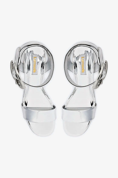 Dolly Verona Low Sandal In Silver Specchio