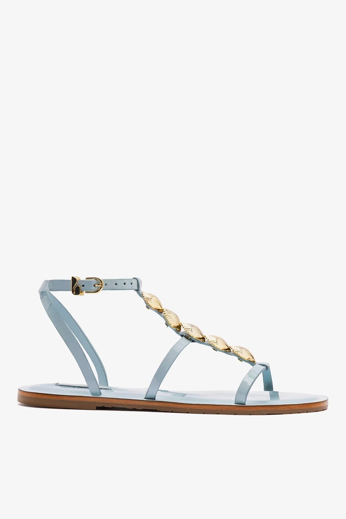 Coquile Flat Sandal Maya Patent Leather