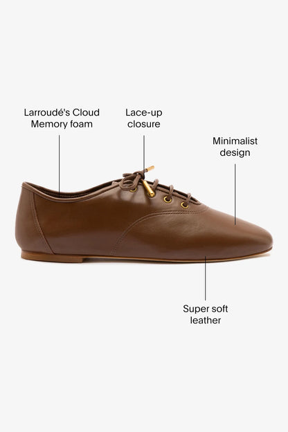 Liza Sneaker In Burnt Umber Leather