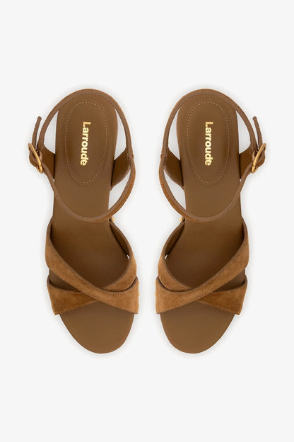 Talitha Sandal In Russet Suede