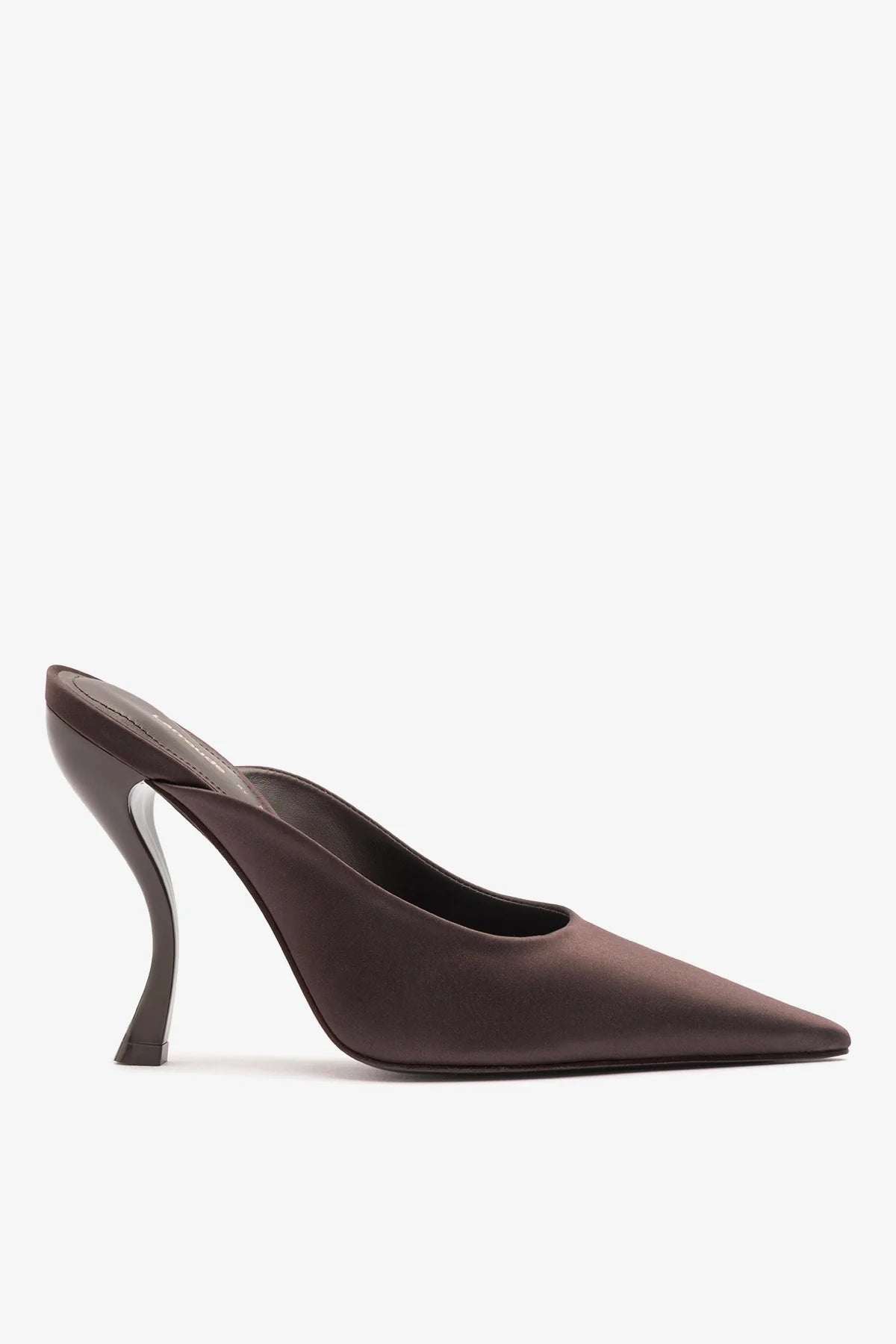 Larroudé x Nicolò B.: Inna Mule Mahogany Satin