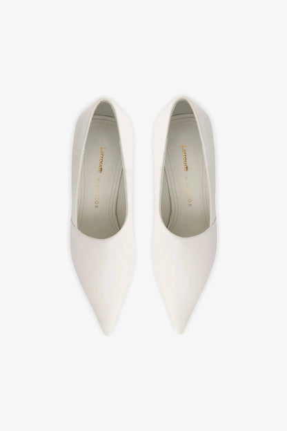 Larroudé by Nicolò B. Vittoria Pump In White Leather