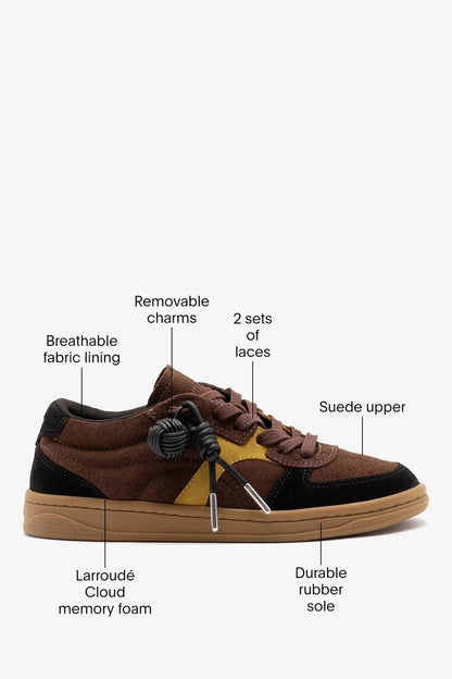 George Sneaker Brown and Yellow Suede