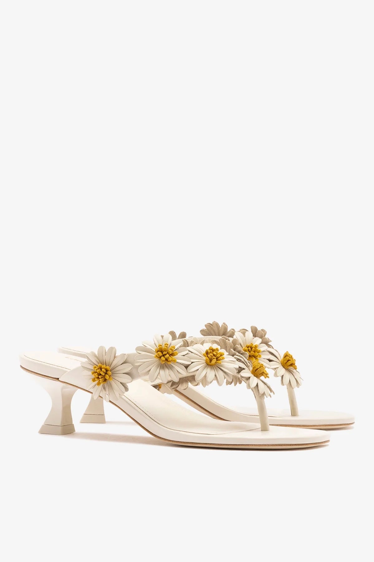 Fiore Thong Sandal Ivory Leather