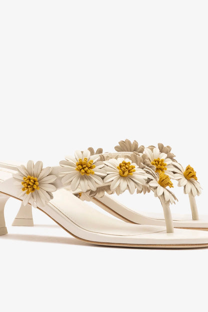 Fiore Thong Sandal Ivory Leather