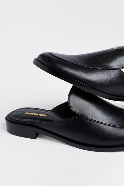 Margaux Mule Black Leather