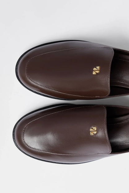 Margaux Mule Brown Leather